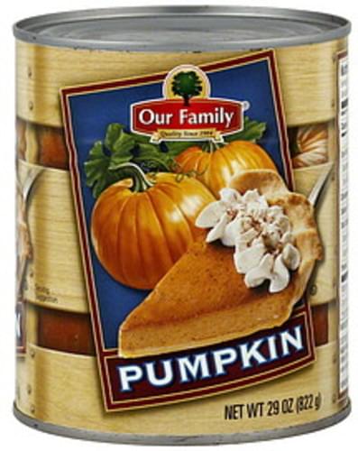 Our Family Pumpkin - 29 oz