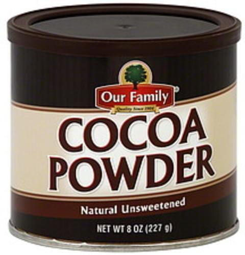 Our Family Natural Unsweetened Cocoa Powder - 8 oz