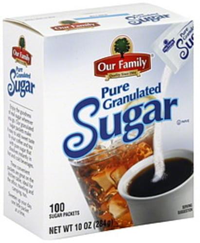 Our Family Pure Granulated Sugar - 100 ea