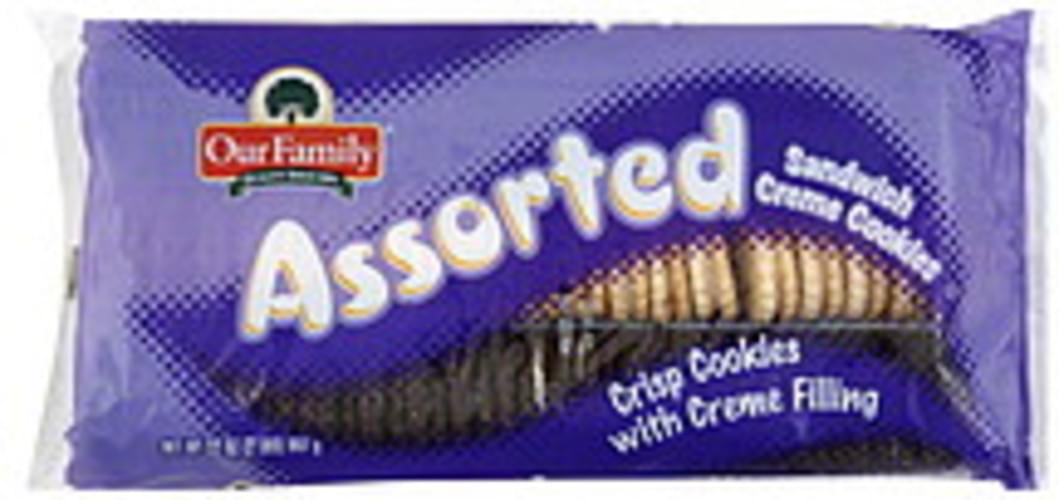 Our Family Assorted Sandwich Creme Cookies 32 oz, Nutrition