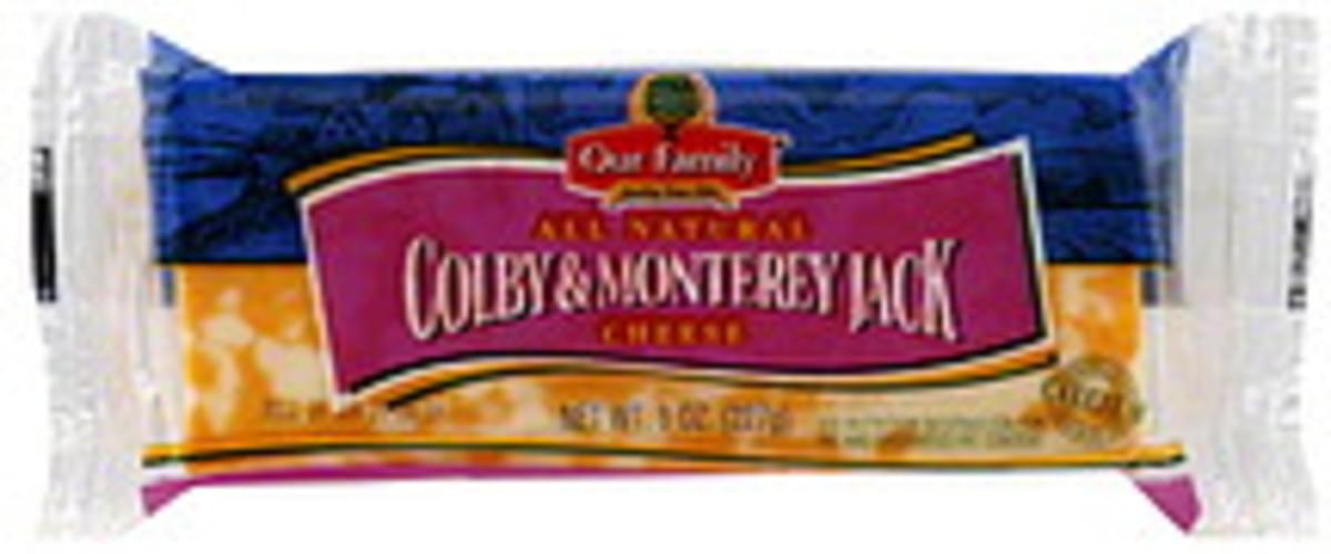 Our Family Colby Monterey Jack Cheese 8 Oz Nutrition Information Innit Our Family Colby Monterey Jack Cheese 8 Oz Nutrition Information Innit