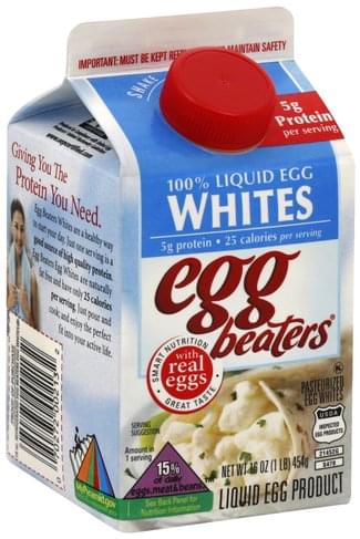 Egg Beaters 100% Liquid Egg Whites - 16 oz, Nutrition Information | Innit