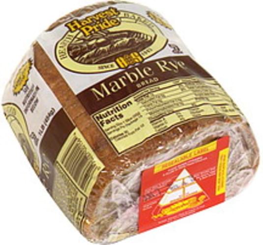 Harvest Pride Marble Rye Bread 1 lb, Nutrition Information Innit