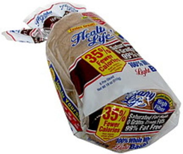 Healthy Life Light, Pre-Sliced, Whole Wheat Bagels - 6 ea