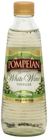 Pompeian Gourmet, White Wine Vinegar - 16 oz