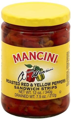 Mancini Red & Yellow, Roasted, Sandwich Strips Peppers ...