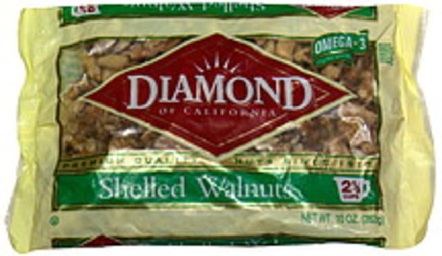 Diamond of California Shelled Walnuts 10 oz, Nutrition Information