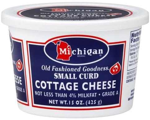 Michigan Small Curd Cottage Cheese 15 Oz Nutrition Information