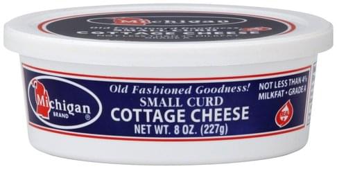 Michigan Small Curd Cottage Cheese 8 Oz Nutrition Information