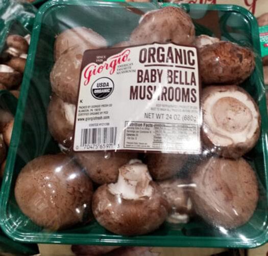 Organic Baby Bella Mushrooms 85 g, Nutrition Information Innit