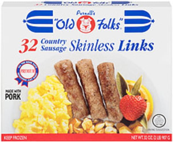 Purnell's Old Folks Links Skinless Country Sausage 32 oz, Nutrition