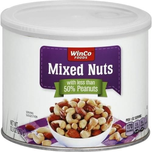 Winco Foods Mixed Nuts 10 3 Oz Nutrition Information Innit Winco Foods Mixed Nuts 10 3 Oz Nutrition Information Innit