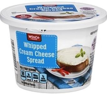 Winco Foods Cream Cheese, Whipped Spread - 8 oz, Nutrition Information ...
