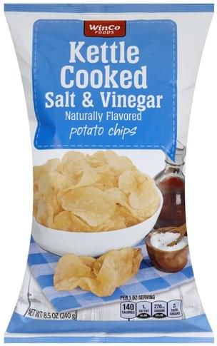 Winco Foods Salt & Vinegar, Kettle Cooked Potato Chips - 8 ...