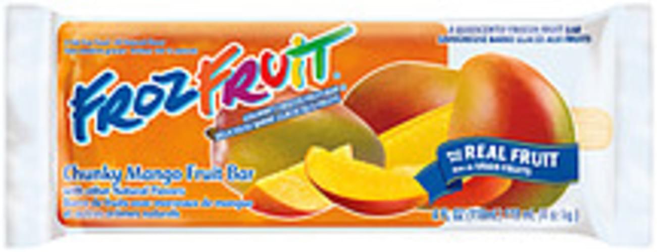 Blue Bunny Frozfruit Chunky Mango Frozen Fruit Bar 1 ea, Nutrition