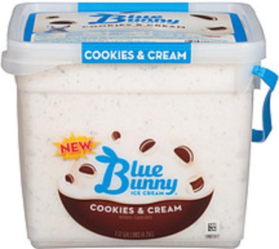 Blue Bunny Cookies & Cream Ice Cream 1.12 Gal, Nutrition Information