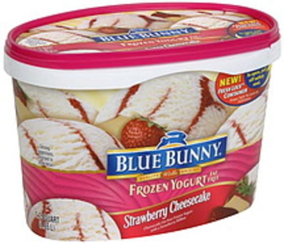 Blue Bunny Strawberry Cheesecake Frozen Yogurt 1.75 QT, Nutrition