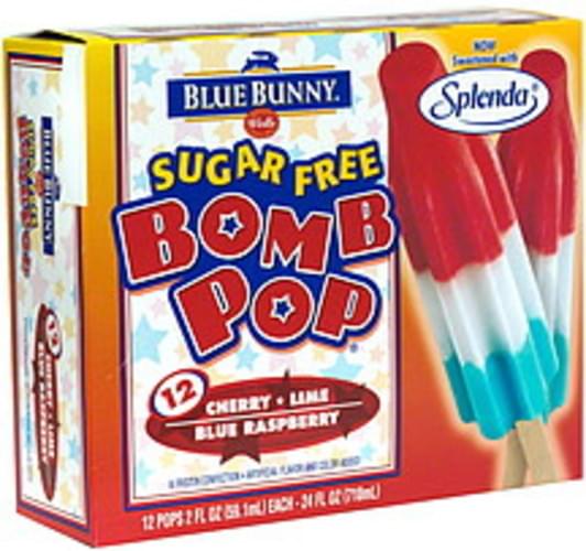 Bomb Pop Assorted Flavors, Sugar Free Bomb Pop 12 ea, Nutrition