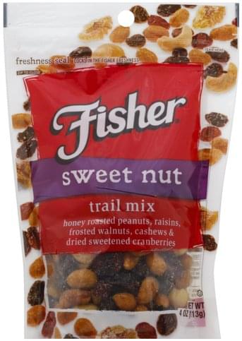 Fisher Sweet Nut Trail Mix - 4 oz, Nutrition Information | Innit