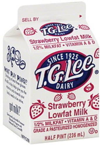 TG Lee Lowfat, Strawberry, 1/2% Milkfat Milk  pt, Nutrition  Information | Innit