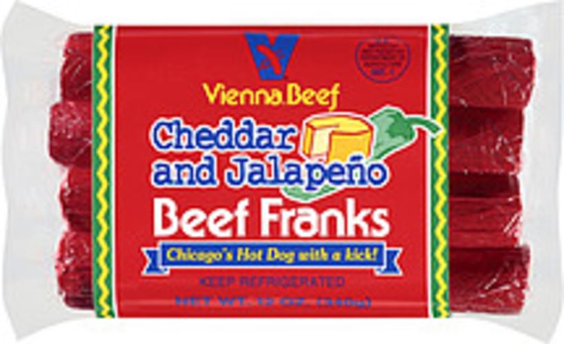 Vienna Cheddar & Jalapeno Beef Franks 8, Nutrition Information Innit