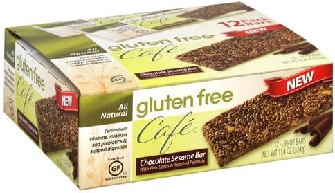 Gluten Free Cafe Chocolate Sesame Bar - 12 ea