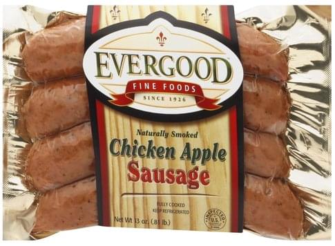 EverGood Chicken Apple Sausage - 13 oz, Nutrition Information | Innit