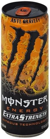 Monster Extra Strength, Anti Gravity Energy Drink - 12 oz, Nutrition ...