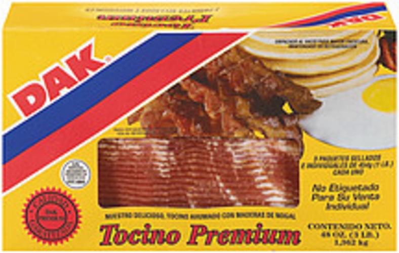 Dak Premium 3 Pk Bacon Tocino 3 lb, Nutrition Information Innit
