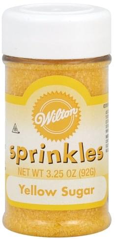 Wilton Yellow Sugar Sprinkles - 3.25 oz