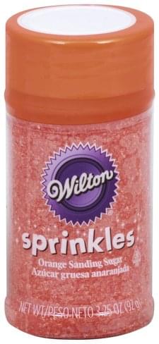 Wilton Orange Sanding Sugar Sprinkles - 3.25 oz