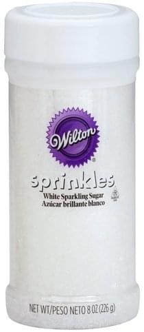 Wilton White Sparkling Sugar Sprinkles - 8 oz