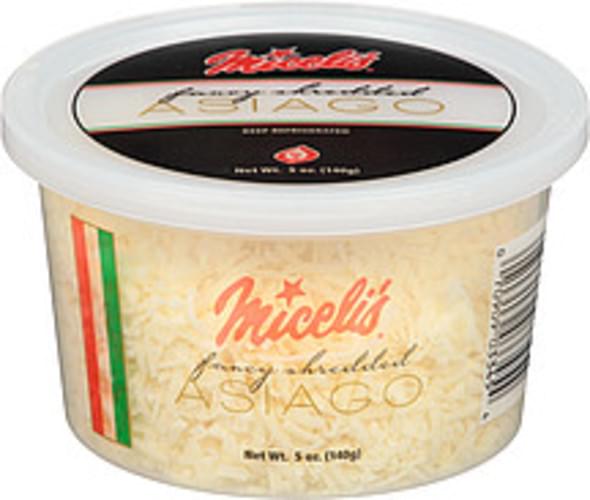 Miceli's Asiago Fancy Shredded Cheese 5 oz, Nutrition Information Innit