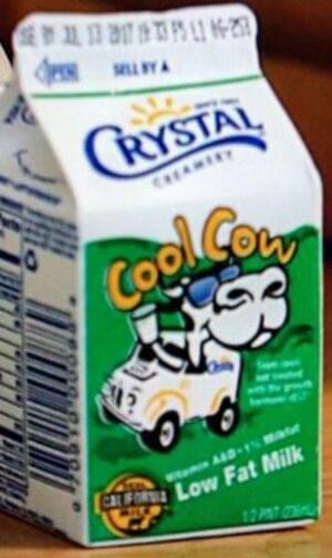 Crystal Creamery Low Fat Milk - 236 ml, Nutrition Information | Innit