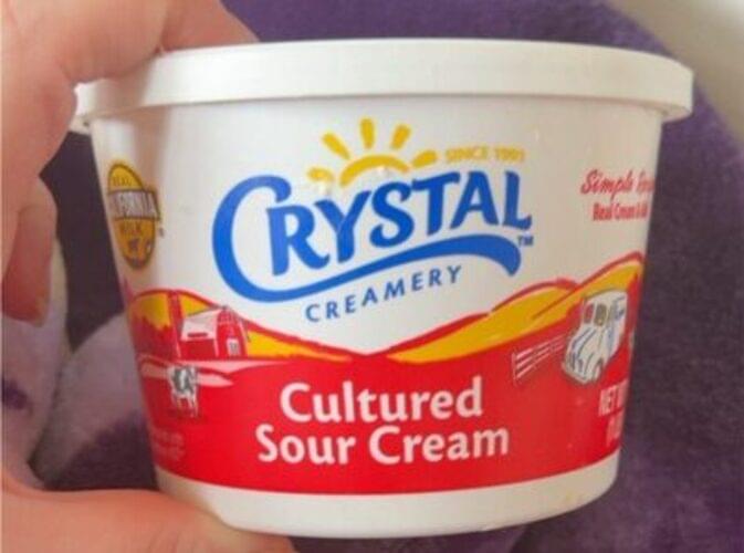 Crystal Creamery Cultured Sour Cream 30 g, Nutrition Information Innit