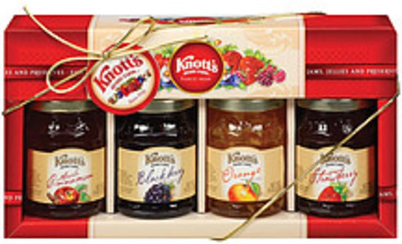 Knott's Berry Farm Assorted Gift Set 8 Oz Fine Jams Jellies & Preserves