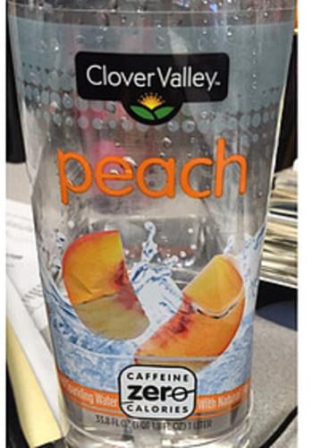 Clover Valley Lemon Lime Sparkling Water Clover Valley Peach Sparkling Water - 240 ml, Nutrition Information | Innit