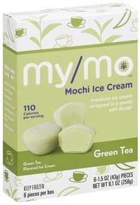 My Mo Mochi, Green Tea Ice Cream - 6 ea, Nutrition Information