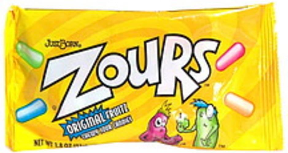 Zours Original Fruitz Chewy Sour Candies 1.8 oz, Nutrition