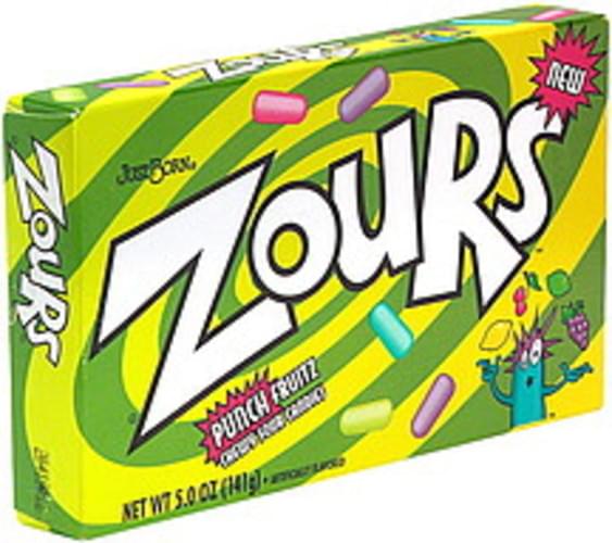 Zours Punch Fruitz Chewy Sour Candies 5 oz, Nutrition Information Innit