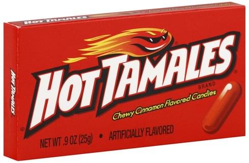 Hot Tamales Chewy Cinnamon Flavored Candies - 0.9 oz ...