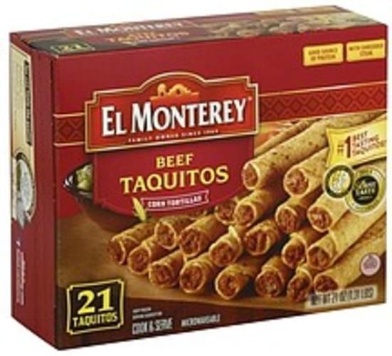 El Monterey Beef Taquitos 21 ea, Nutrition Information Innit