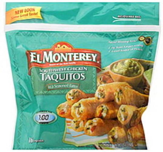 El Monterey Southwest Chicken Taquitos 16 ea, Nutrition Information