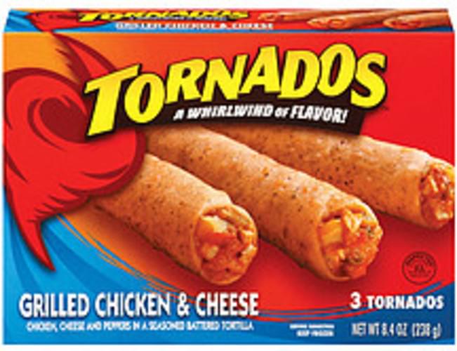 Tornados Grilled Chicken & Cheese Tornados 8.4 oz, Nutrition