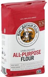 King Arthur Flour Unbleached, All-Purpose Flour - 10 lb, Nutrition