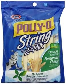 Polly O Mozzarella String Cheese 24 ea, Nutrition Information Innit