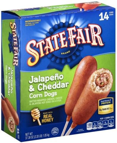 State Fair Jalapeno & Cheddar Corn Dogs - 14 ea, Nutrition Information