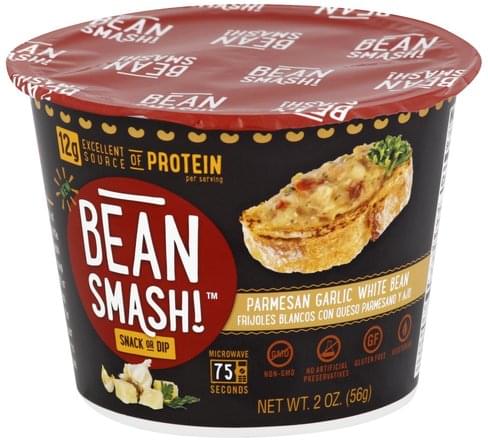 Bean Smash Parmesan Garlic White Bean Snack or Dip - 2 oz