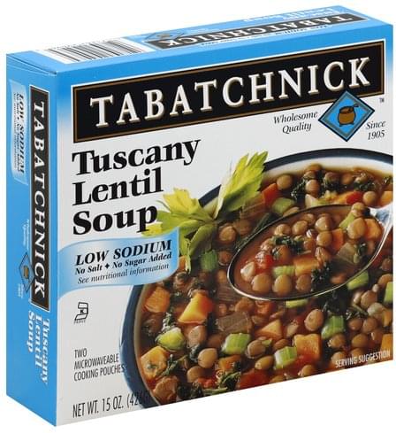 Tabatchnick Tuscany Lentil Soup - 2 ea
