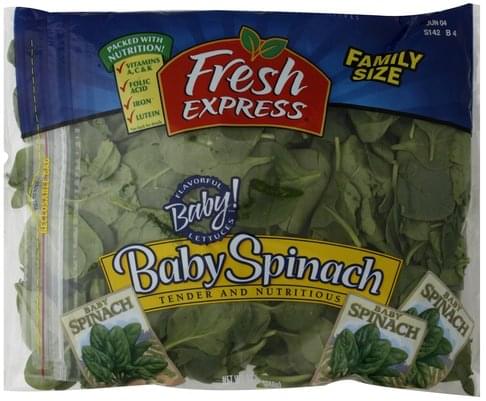 Fresh Express Family Size Baby Spinach - 12 oz
